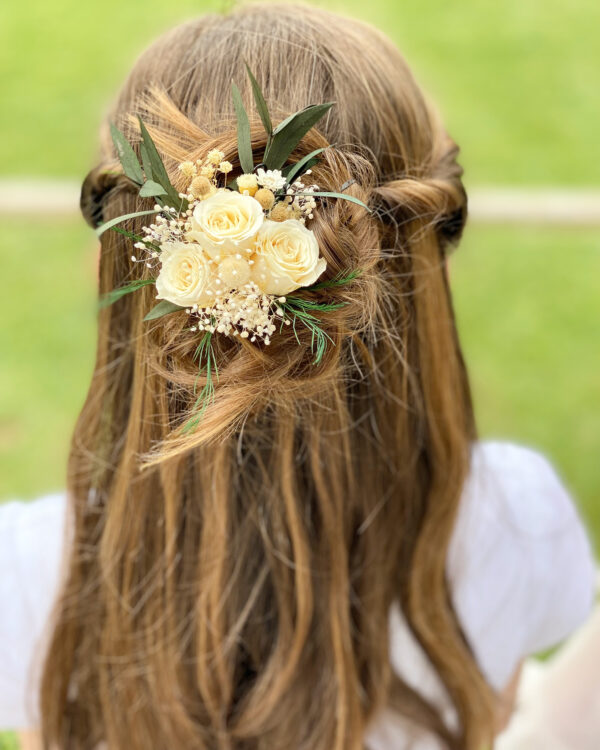 Tocado MINI ROSAS CHAMPAGNE
